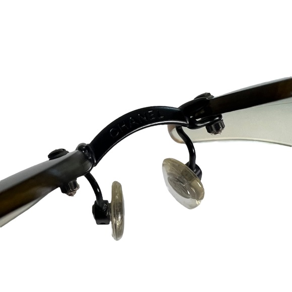 Chanel CC Rhinestone Logo Rimless Sunglasses - Picture 8 of 12